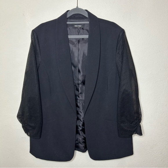 Nine West Black Women's Blazer Size 10 - Picture 1 of 5